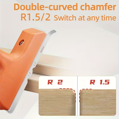 Woodworking Edge Trimmer, Hand Planer Edge Bander for Burrs, Edge Corner Planer, Wood Chamfering Fillet Scraper, Deburring Tool