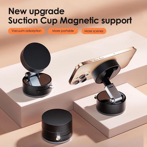 ****Nothing Vacuum Magnetic Phone Stand. Foldable And Retractable, Strongmagnet, Portable, Multi-Scene Useeasy To Use, Zero Bubbles, Your Screenstays Spotless magnet phone mount holder