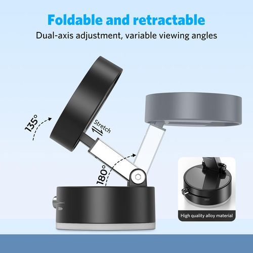 ****Nothing Vacuum Magnetic Phone Stand. Foldable And Retractable, Strongmagnet, Portable, Multi-Scene Useeasy To Use, Zero Bubbles, Your Screenstays Spotless magnet phone mount holder