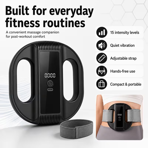 15-level adjustable fascia ring vibration massager, fat-burning machine, belly-slimming and weight-loss device, portable home fitness massage and body shaping trainer, adjustable full-body muscle relaxation massager.