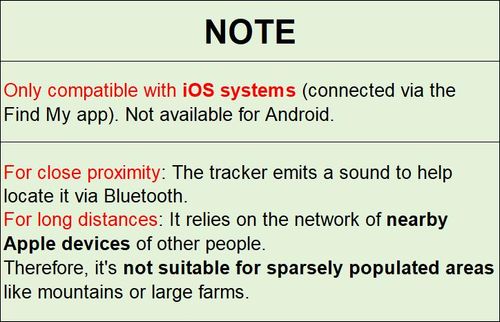**GPS Tracker for Car,Mini Trackers Device with Weatherproof Magnetic Case-No Monthly Fee-Best Hidden GPS Trackers,Anti-lost Device,Works with Apple Find My (iOS Only)