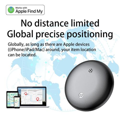 **GPS Tracker for Car,Mini Trackers Device with Weatherproof Magnetic Case-No Monthly Fee-Best Hidden GPS Trackers,Anti-lost Device,Works with Apple Find My (iOS Only)