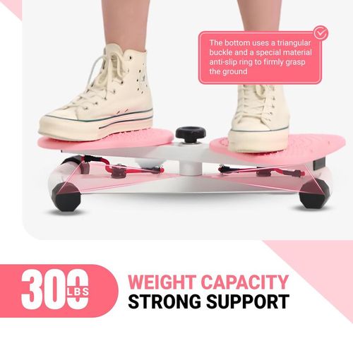 Waist Twister Board,Ab Fitness Machine Exercise Twist Boards with 300 lbs Weight Capacity,Waist Sculptor Twist ,Noiseless Balance Board Home Gym Exercise Equipment