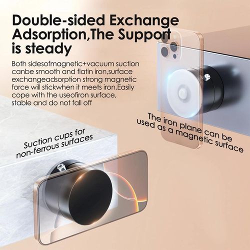 ****Nothing Vacuum Magnetic Phone Stand. Foldable And Retractable, Strongmagnet, Portable, Multi-Scene Useeasy To Use, Zero Bubbles, Your Screenstays Spotless magnet phone mount holder