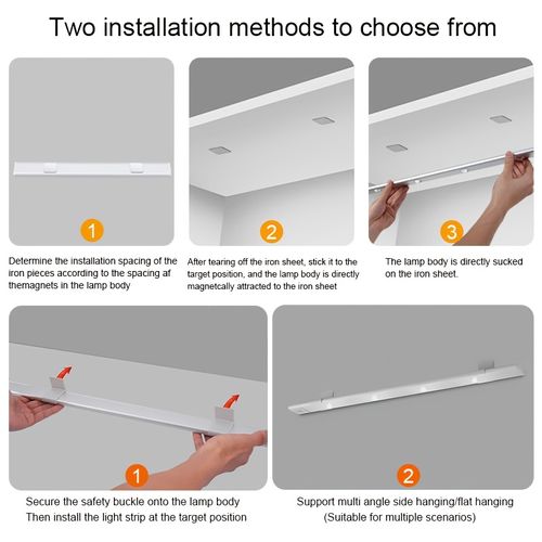 USB rechargeable motion sensor LED light strip - dimmable, 3 colors, wireless lighting, suitable for kitchen, wardrobe, cabinet, bedroom, etc. - Ideal for modern home with marble countertops and white light effects, bedroom lighting | Fashion fixtures | Wireless LED, Indoor motion sensing light