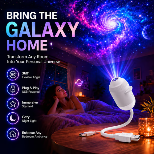 Plug-and-Play HD Star Projector