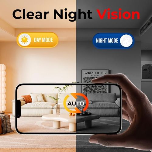 1pc X5  Wireless Security Camera, 720p Indoor Home Surveillance, USB Powered, Wi-Fi Enabled, App Control, Motion Detection, Night Vision, Live Streaming, Loop Recording, Portable Baby or Pet or Babysitter Monitor