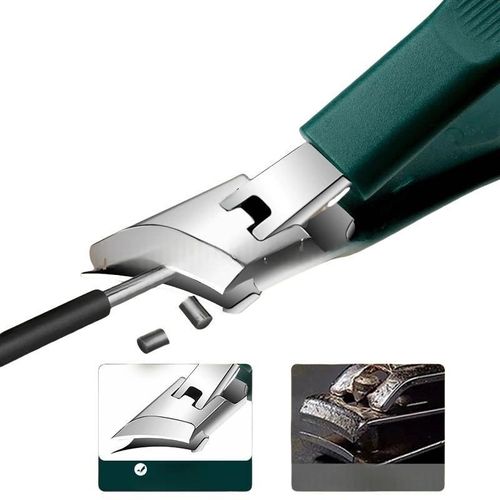 Three sets of eagle beak beveled nail clippers household multifunctional large opening anti-splash nail clippers set of high-grade thick hard manicure clippers White, black, green, and orange 4 colors are shipped randomly