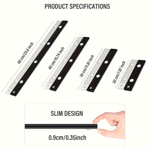 USB rechargeable motion sensor LED light strip - dimmable, 3 colors, wireless lighting, suitable for kitchen, wardrobe, cabinet, bedroom, etc. - Ideal for modern home with marble countertops and white light effects, bedroom lighting | Fashion fixtures | Wireless LED, Indoor motion sensing light