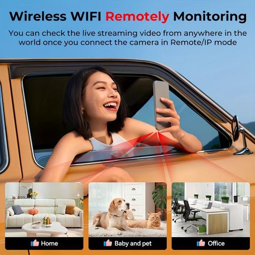 1pc X5  Wireless Security Camera, 720p Indoor Home Surveillance, USB Powered, Wi-Fi Enabled, App Control, Motion Detection, Night Vision, Live Streaming, Loop Recording, Portable Baby or Pet or Babysitter Monitor