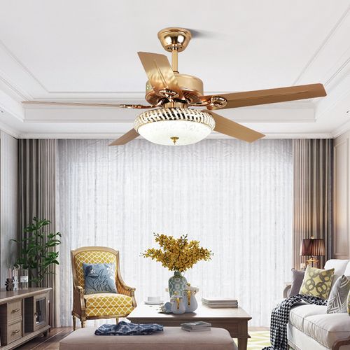 Crystal Fan Light – Stylish Ceiling Fan with Light for Home