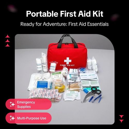Outdoor First Aid Kit, Portable Bag for Hunting, Hiking, Camping, Includes Emergency Supplies and Accessories for Multi-purpose Use, Christmas Gift, Camping Essentials, Camping Accessories, Selfcare