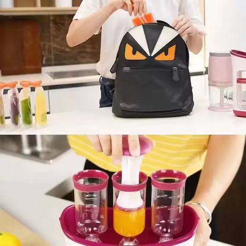 Hygienic and convenient fruit puree dispenser, baby food dispenser, bag extrusion station, self-made baby food bag filling station, infant puree food
