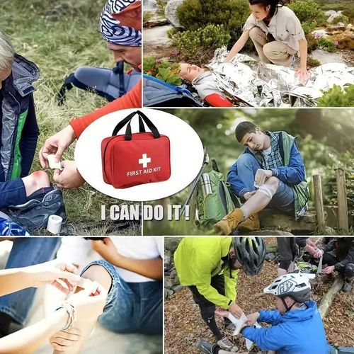 Outdoor First Aid Kit, Portable Bag for Hunting, Hiking, Camping, Includes Emergency Supplies and Accessories for Multi-purpose Use, Christmas Gift, Camping Essentials, Camping Accessories, Selfcare