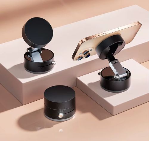 Vacuum magnetic suction cup car-mounted telephone holder, car-mounted 360-degree rotating car-mounted telephone stand