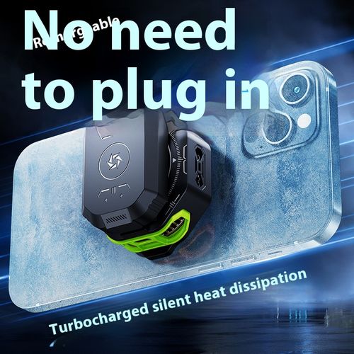The magnetic back clip for the mobile phone heat sink that can be magnetically attached freezes and uses semiconductor refrigeration to cool down. It is a cooling device for the mobile phone that can dissipate heat and is detachable with the battery. It is a wireless cooling fan for mobile phones. It is specifically designed for gamers to cool down their mobile phones.