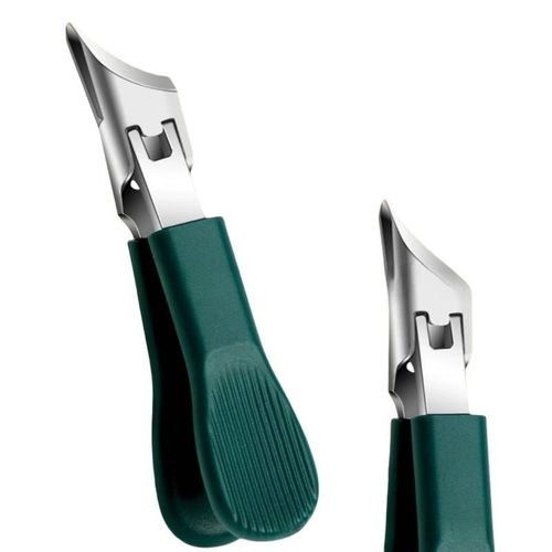 Three sets of eagle beak beveled nail clippers household multifunctional large opening anti-splash nail clippers set of high-grade thick hard manicure clippers White, black, green, and orange 4 colors are shipped randomly