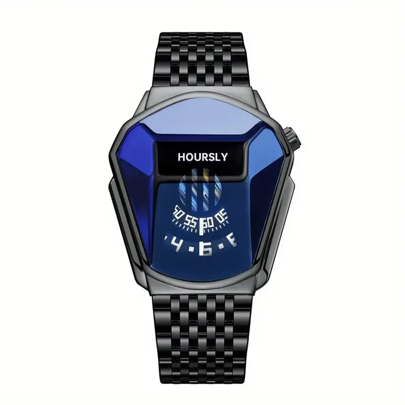 Men's New Trendy Cool Motorcycle Concept Quartz Men's Watch, Suitable for Various Holiday Gifts