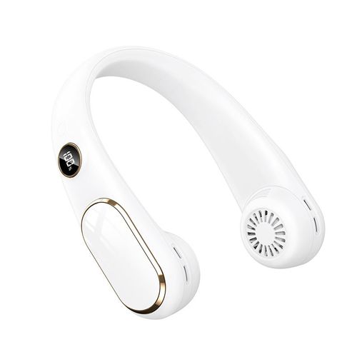 N23 LED display screen USB charging multifunctional mini hanging neck fan