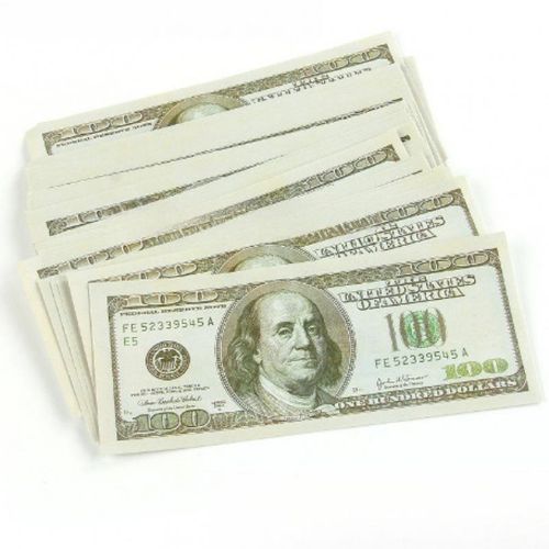 High quality $100 note replica, film prop money