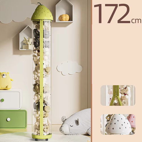 Toy zipper storage bucket with lighting