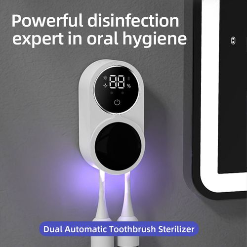 Revolutionize Toothbrush Hygiene! Our Smart - Sensor Toothbrush Sanitizer Stand Automatically Disinfects on Contact. Keep Your Brush Germ - Free! 🦷✨