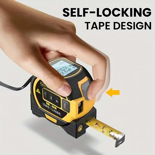 Three-in-one high-precision laser tape measure with infrared distance measurement, cross-line electronic tape measure, laser measuring ruler
