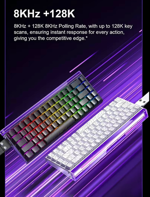 Tarantula HERO 68HE Magnetic Shaft Keyboard RT Gaming Custom Mechanical Wired RGB Lighting 8K