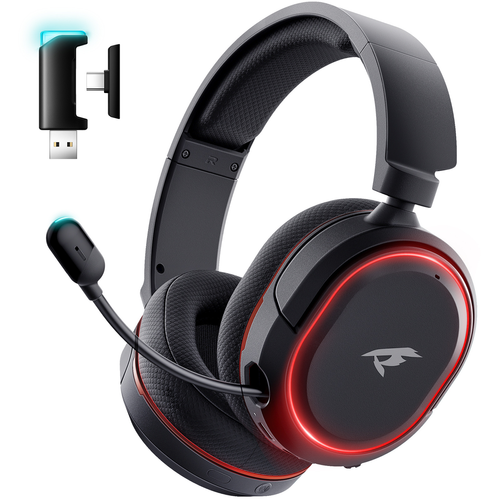 Picun G2 Virtual 7.1 RGB Lighting Low Latency Bluetooth 2.4GHz Wireless Gaming Headphones