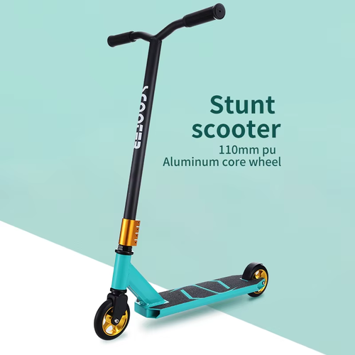 Aluminum Core PU 110mm Wheel Adult Pro Street Stunt Scooter 360 Freestyle Extreme Scooter With Wide Deck