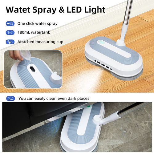 Hands-Free  Fully Automatic  Spray  Equipped  Lazy  Friendly  Multifunctional Floor Mop  Wireless Electric Mop and Vacuum Combo