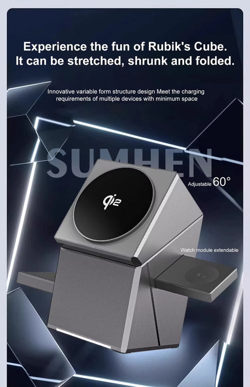 Rotating Cube 3-in-1 Magnetic Wireless Charger