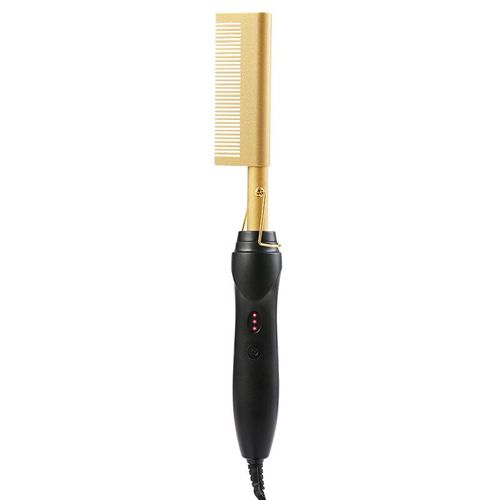 Electric curling comb 2 in 1 curling iron electric curling and straightening dual-purpose copper comb curling and straightening function electric straightening comb