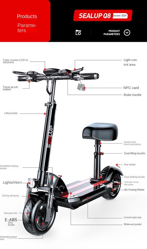 A foldable electric scooter that can ride 160 km