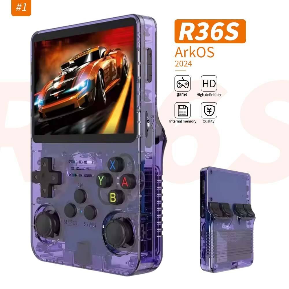 Newest R36s Game Console Retro Handheld 3.5inch Color Screen With 20+ Simulators for Handheld Game Console