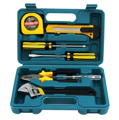 9pcs Emergency Car Kit Portable Car Emergency Tool Kit Screwdriver Bit Toolbox