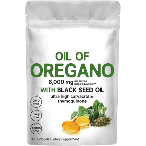 180 Capsules Per Bag, Pure Oregano Oil and Black Seed Oil Capsules, Oregano Soft Capsules,Black Seed Oil
