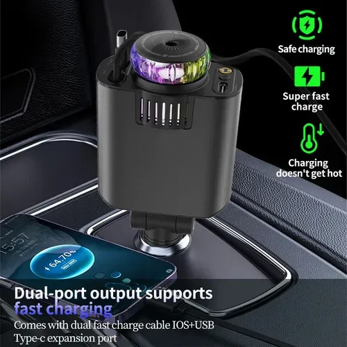 Super fast charging retractable cable, aroma spray, starry sky roof, and PD30 fast charging