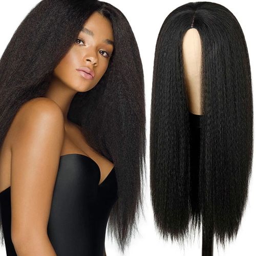 🔥180% Density HD Lace Front Wig with Baby Hair Realistic Black Women Straight Wig🙌🏾