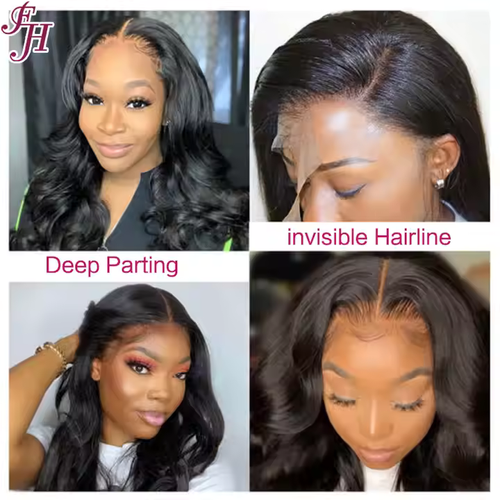 🔥Glue-free frontal body wave wig, don't pluck hair, don't bleach, don't curl hair when you wear it🙌🏾