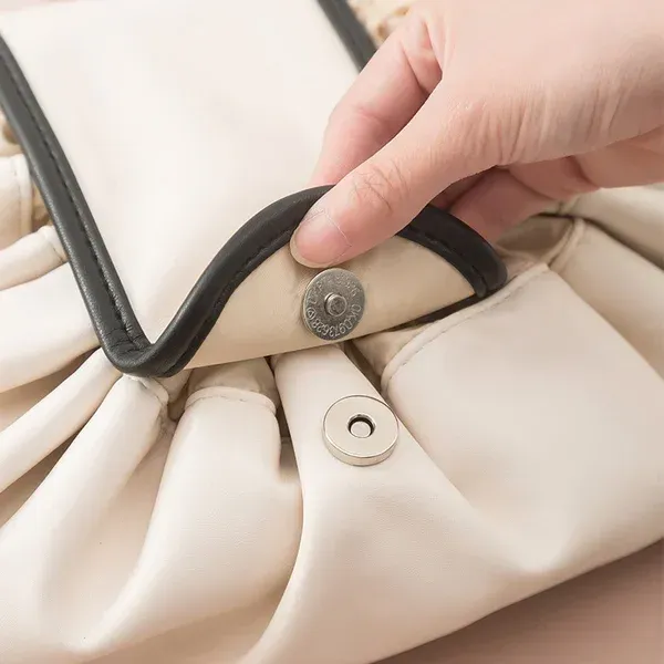 💖 Large Capacity Leather Drawstring Cosmetic Bag💖 👇