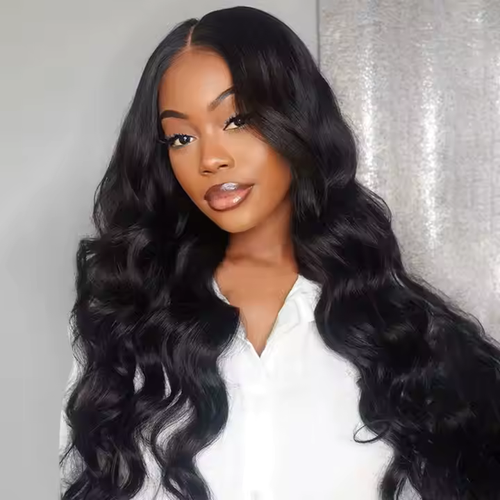 🔥Glue-free frontal body wave wig, don't pluck hair, don't bleach, don't curl hair when you wear it🙌🏾