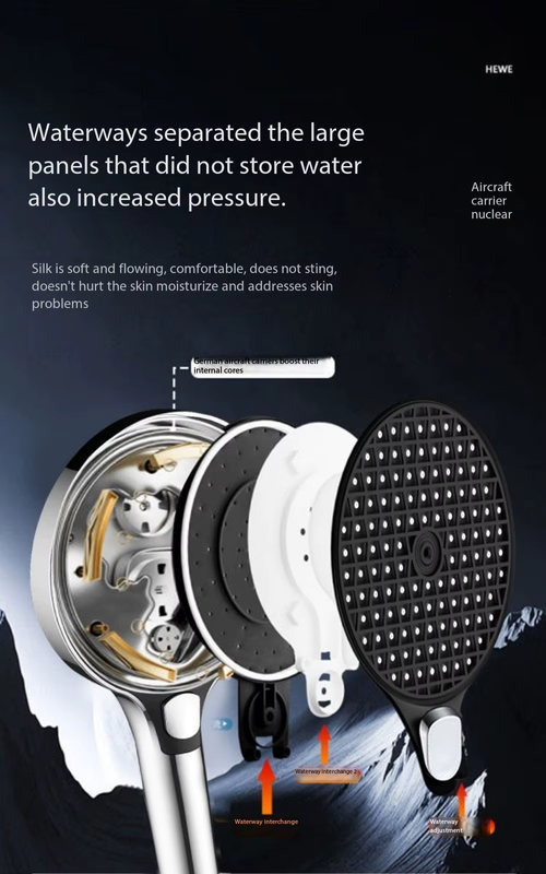 🥰🛁🛁🛁New design hand shower 4 settings shower with spray hand shower head