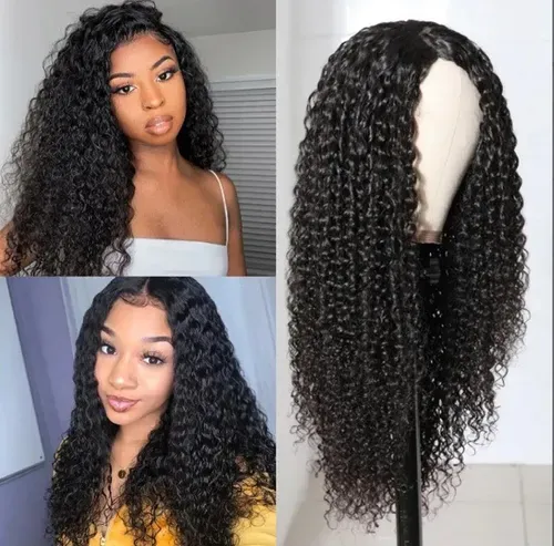 women's pre-pulled hairline long wavy wig