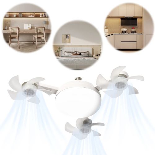🚁Stylish & Silent Ceiling Fan with LED Light 🤯