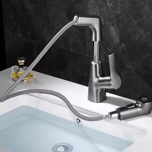 🔥Highly recommended household lifting faucet bathroom cabinet basin washing faucet