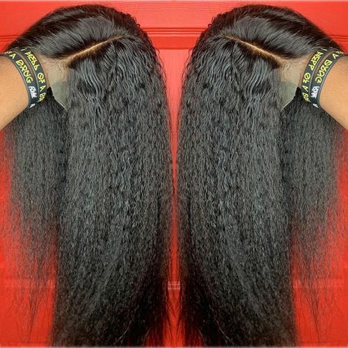 🔥180% Density HD Lace Front Wig with Baby Hair Realistic Black Women Straight Wig🙌🏾