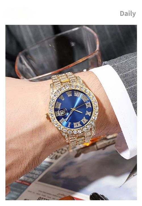 🎤Hip-hop trend is coming! Red, green and blue are interwoven, bracelets, watches and necklaces are a complete set, the charm is irresistible🔥