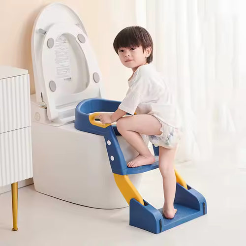 👶3 in 1 Portable PP Material Toilet with Ladder Multifunctional Anti Slip Toddler Toilet Training Tool🤾‍♀️💥
