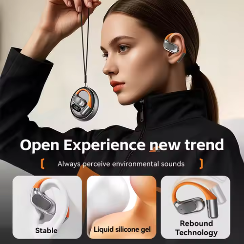 🎧Stable and rotatable OWS headset with intelligent noise reduction touch operation earphone